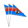 For Advertising Plastic Pole Paper Flag With Hand